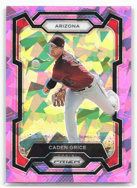 2024 Panini Prizm #295 Caden Grice Pink Ice Prizms