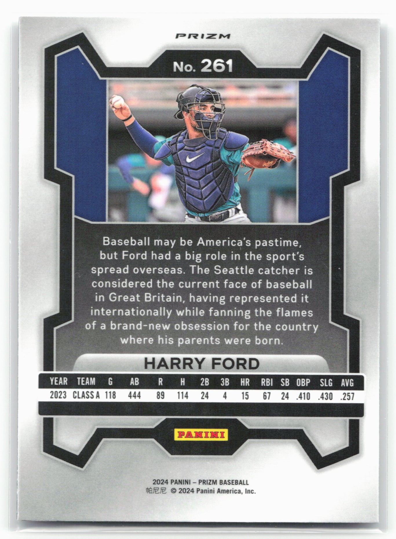 2024 Panini Prizm #261 Harry Ford Silver Prizms