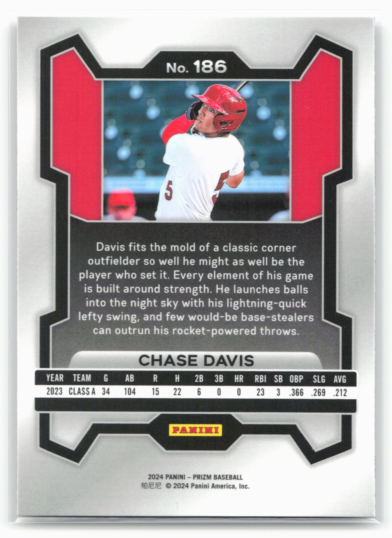 2024 Panini Prizm #186 Chase Davis