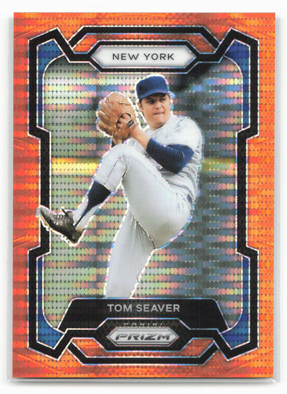 2024 Panini Prizm #273 Tom Seaver Orange Pulsar Prizms