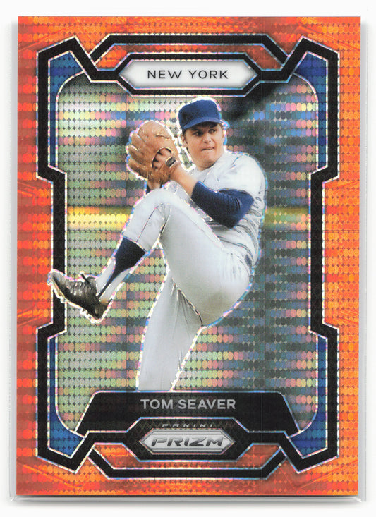 2024 Panini Prizm #273 Tom Seaver Orange Pulsar Prizms