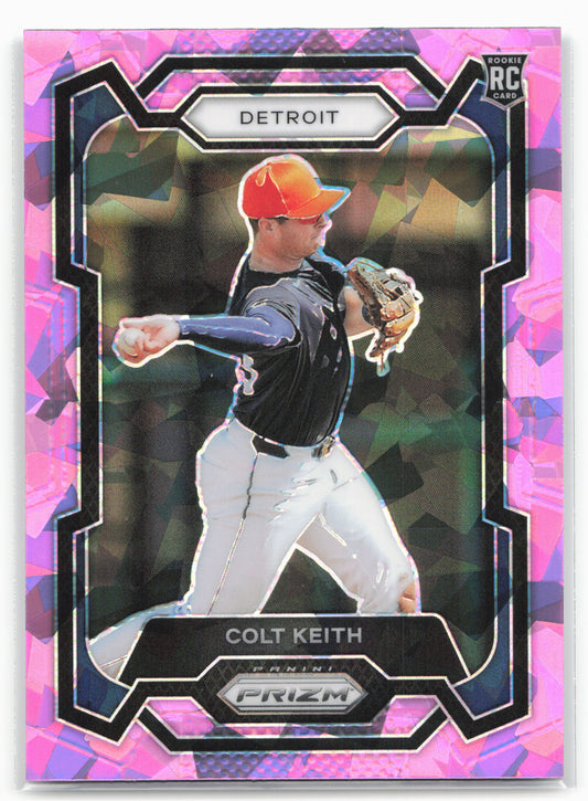 2024 Panini Prizm #25 Colt Keith Pink Ice Prizms