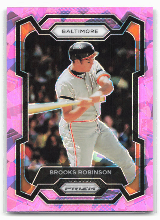 2024 Panini Prizm #292 Brooks Robinson Pink Ice Prizms