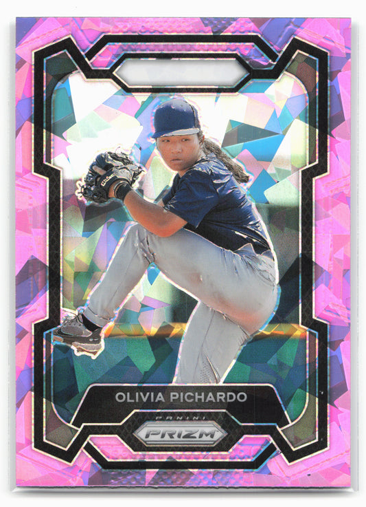 2024 Panini Prizm #196 Olivia Pichardo Pink Ice Prizms