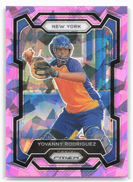2024 Panini Prizm #9 Yovanny Rodriguez Pink Ice Prizms
