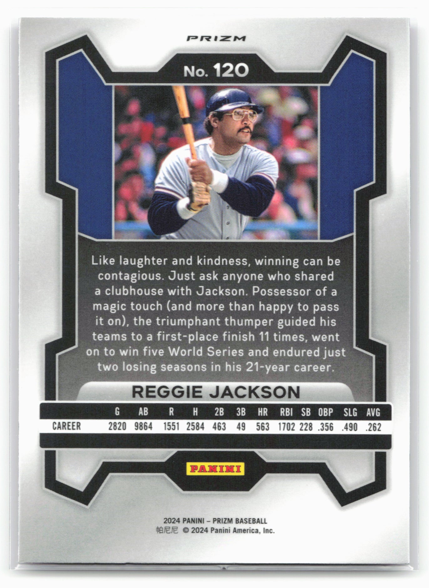 2024 Panini Prizm #120 Reggie Jackson Pink Ice Prizms