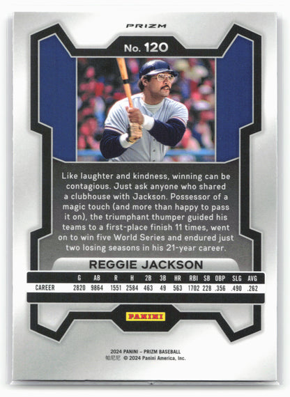 2024 Panini Prizm #120 Reggie Jackson Pink Ice Prizms