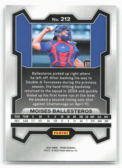 2024 Panini Prizm #212 Moises Ballesteros
