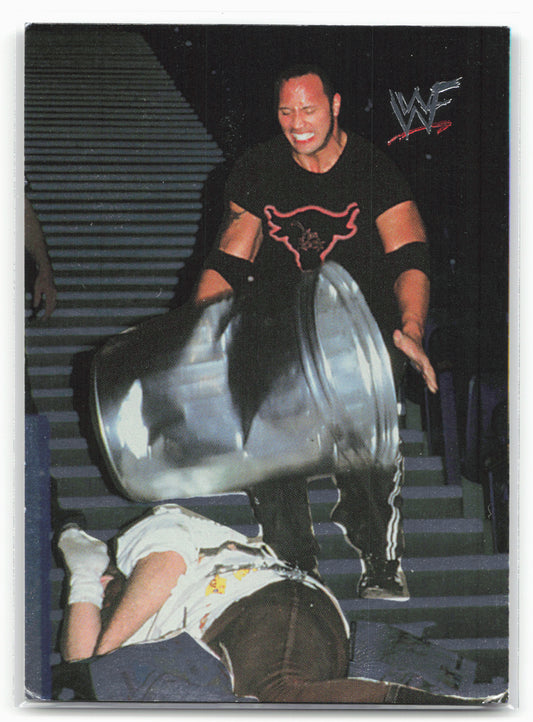 2000 Comic Images WWF No Mercy #50 Mankind/The Rock