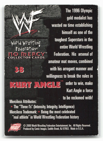 
2000 Comic Images WWF No Mercy #38 Kurt Angle