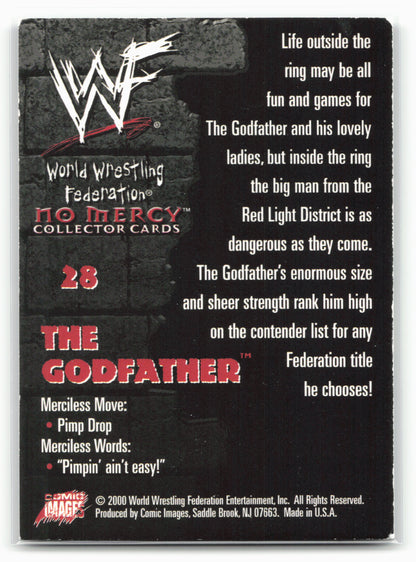 2000 Comic Images WWF No Mercy #28 Godfather