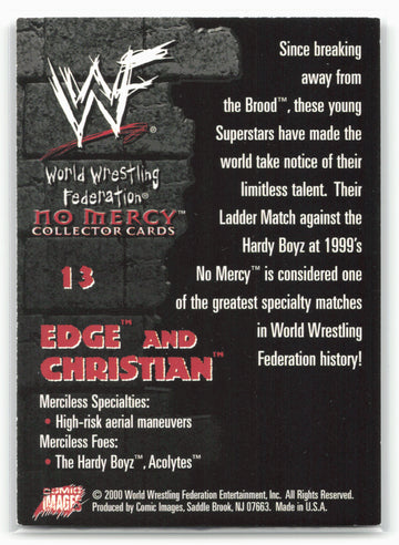 
2000 Comic Images WWF No Mercy #13 Edge/Christian
