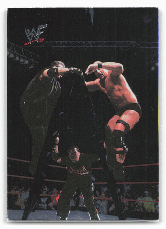 2000 Comic Images WWF No Mercy #65 Stone Cold Steve Austin/Shane McMahon/Vince