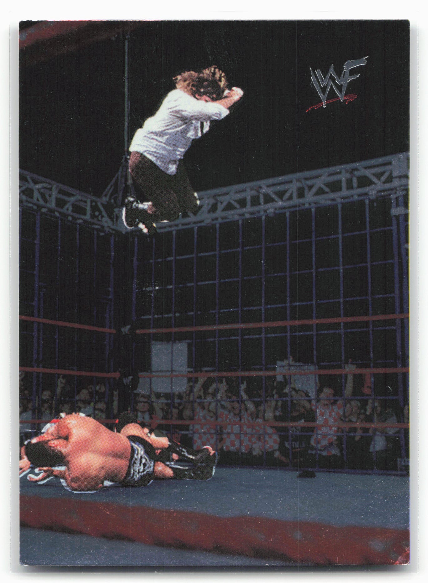 2000 Comic Images WWF No Mercy #53 Mankind/Ken Shamrock/The Rock