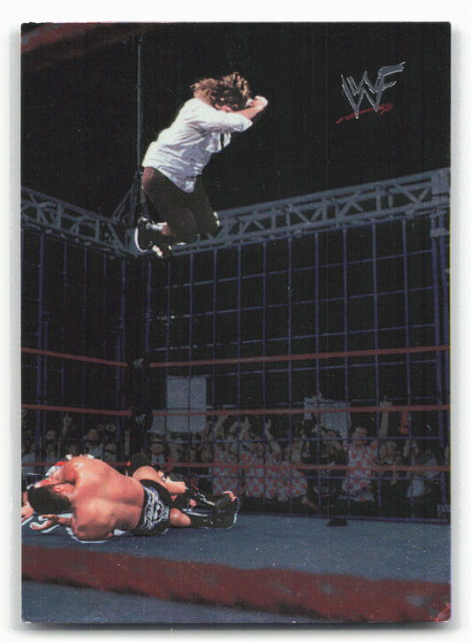 2000 Comic Images WWF No Mercy #53 Mankind/Ken Shamrock/The Rock