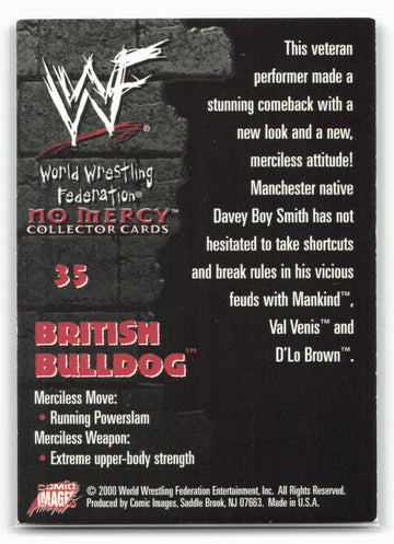 
2000 Comic Images WWF No Mercy #35 British Bulldog
