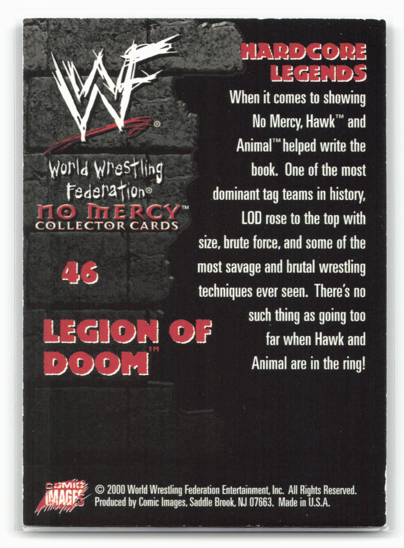 2000 Comic Images WWF No Mercy #46 Legion Of Doom