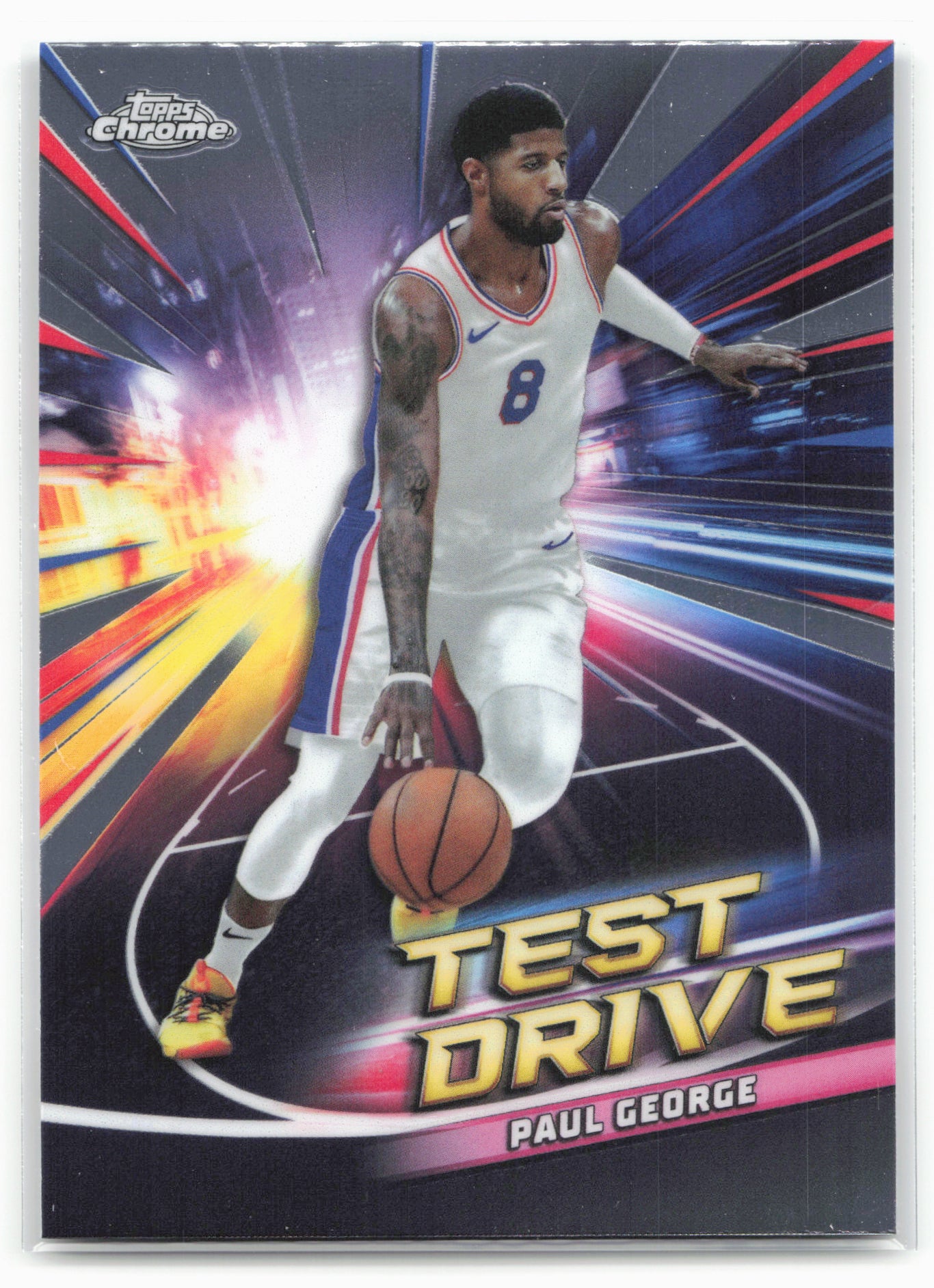 2024-25 Topps Chrome #TD-13 Paul George Test Drive 19199