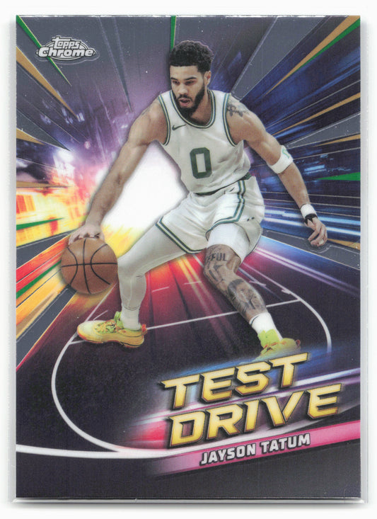 2024-25 Topps Chrome #TD-2 Jayson Tatum Test Drive 19215