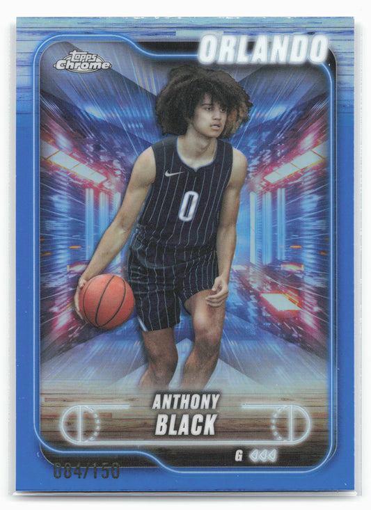 2024-25 Topps Chrome #48 Anthony Black Blue Refractor 19218