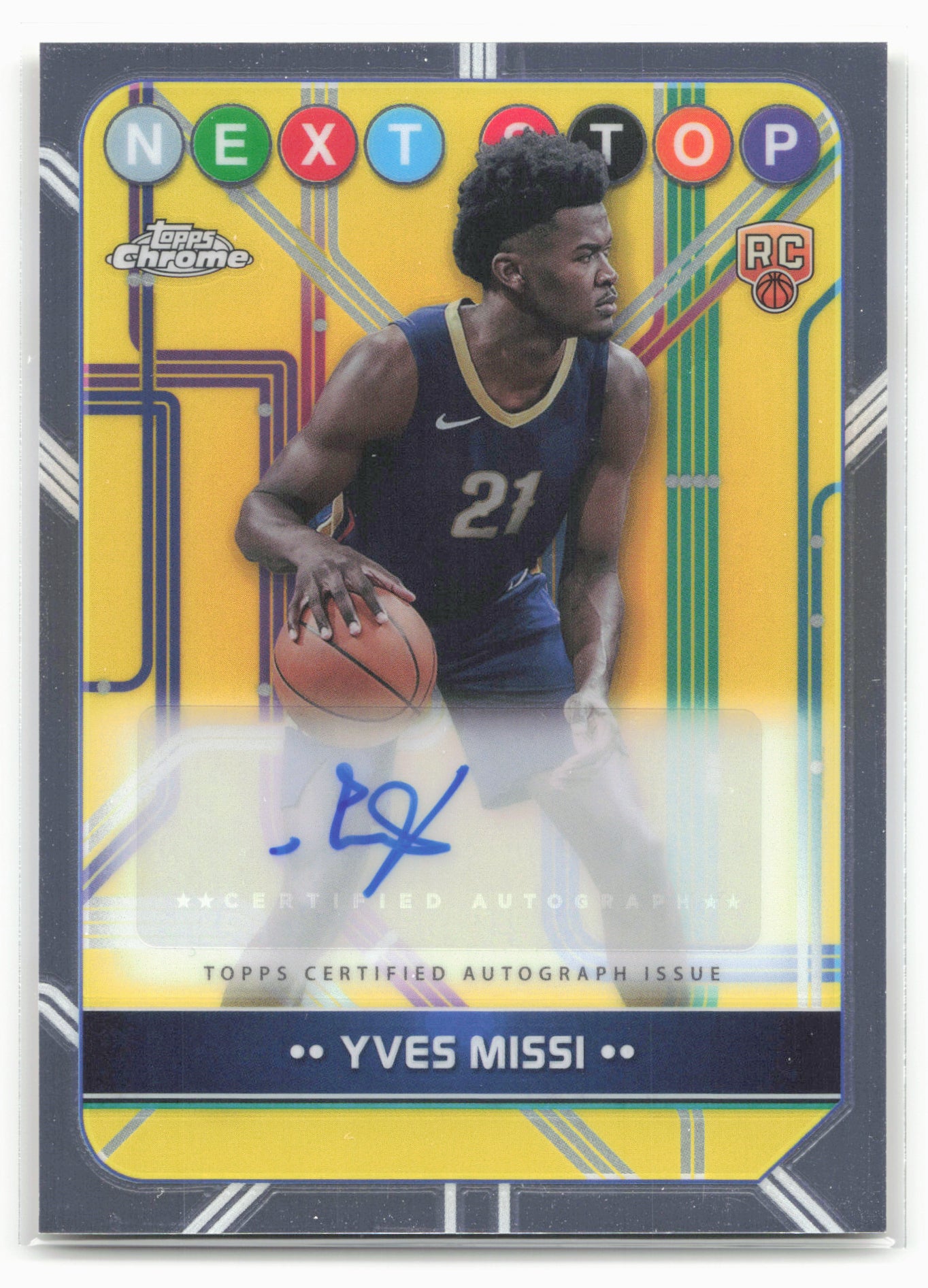 2024-25 Topps Chrome #NSS-YM Yves Missi Next Stop Signatures 19220