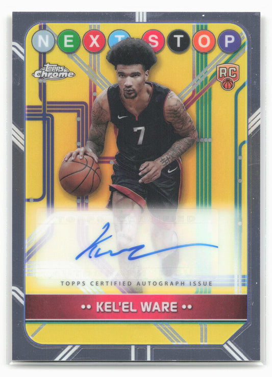 2024-25 Topps Chrome #NSS-KW Kel'el Ware Next Stop Signatures 19226
