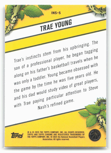 
2024-25 Topps Chrome #INS-5 Trae Young Instinct 19230
