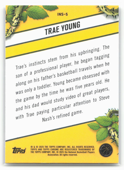 2024-25 Topps Chrome #INS-5 Trae Young Instinct 19230