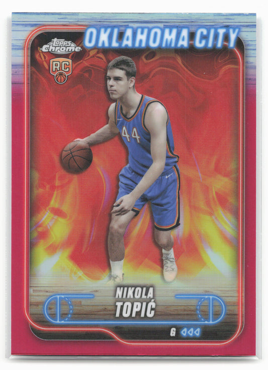 2024-25 Topps Chrome #119 Nikola Topić Magenta Refractor 19231