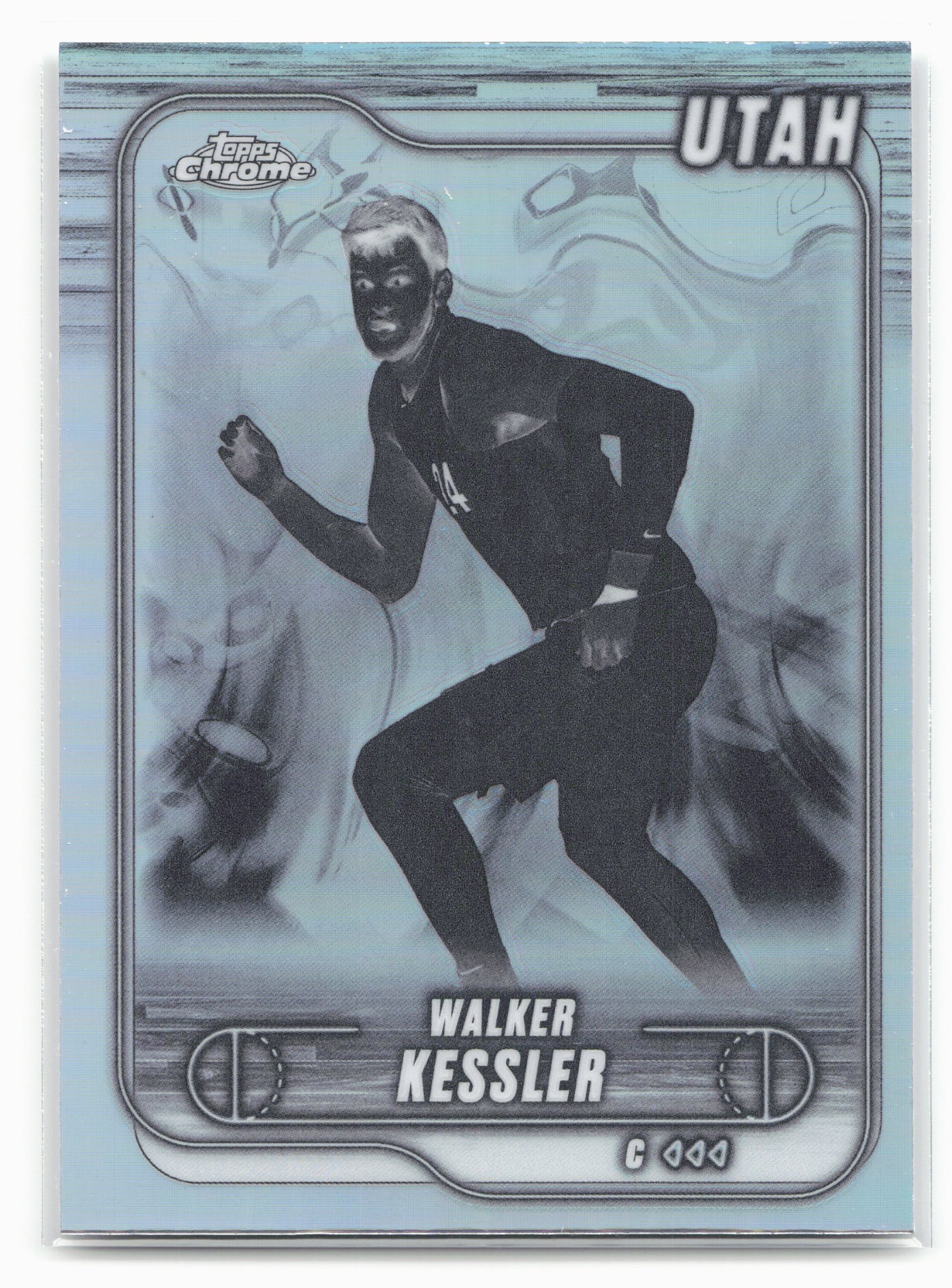 2024-25 Topps Chrome #66 Walker Kessler Negative Refractor 19232