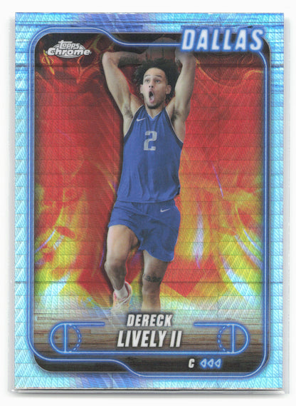 2024-25 Topps Chrome #114 Dereck Lively II Prism Refractor 19234