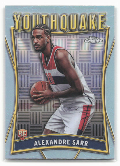 2024-25 Topps Chrome #YQ-2 Alexandre Sarr YouthQuake Refractor 19237