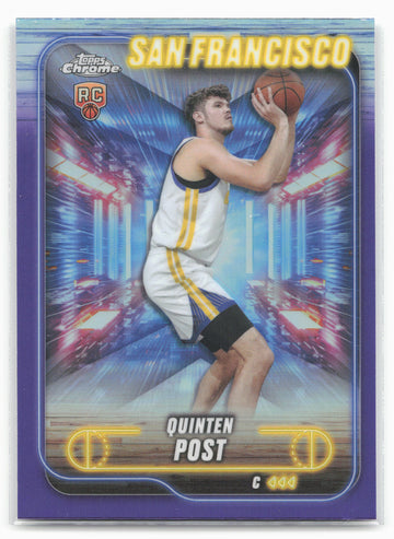 
2024-25 Topps Chrome #121 Quinten Post Purple Refractor 19243