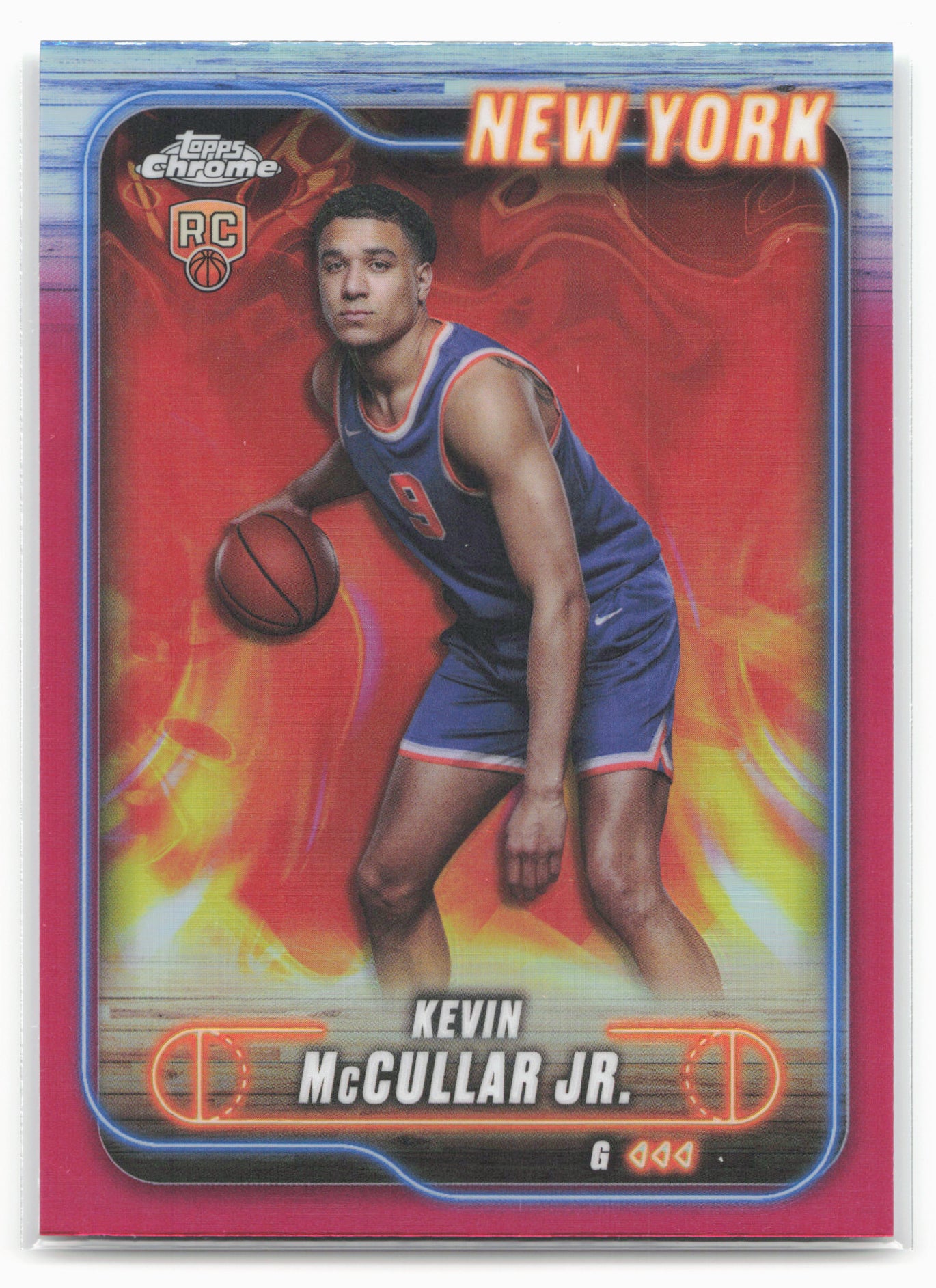2024-25 Topps Chrome #150 Kevin McCullar Jr. Magenta Refractor 19249