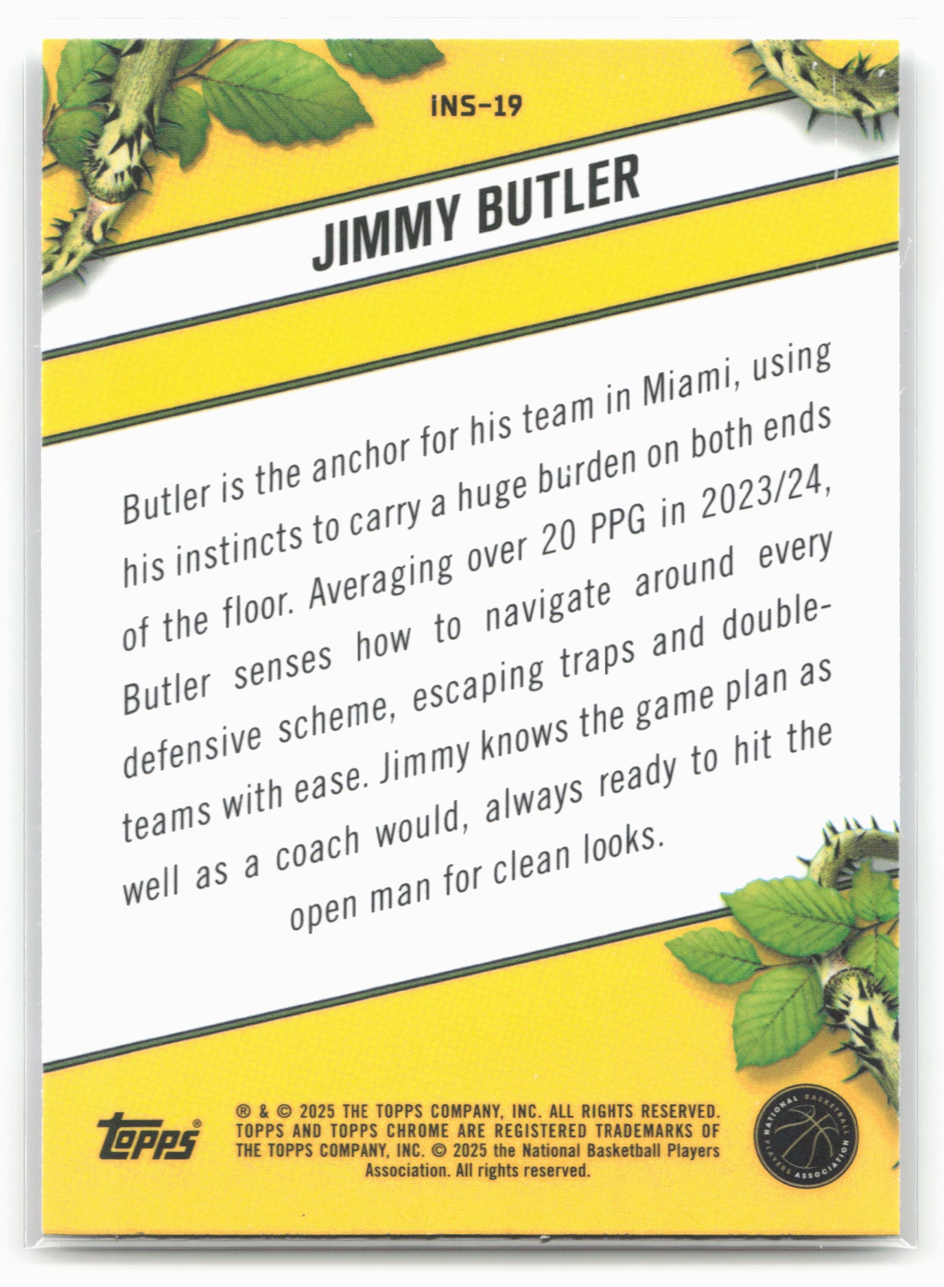 2024-25 Topps Chrome #INS-19 Jimmy Butler Instinct 19251