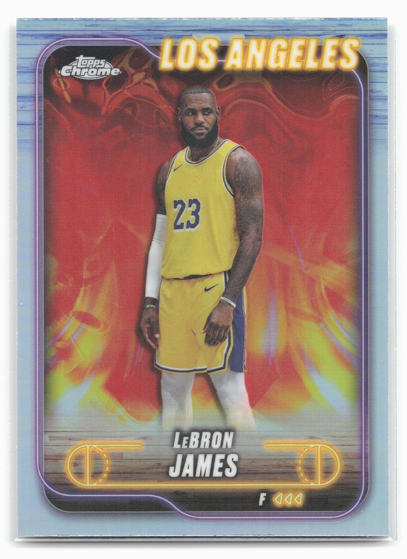 2024-25 Topps Chrome #22 LeBron James Refractor 19254