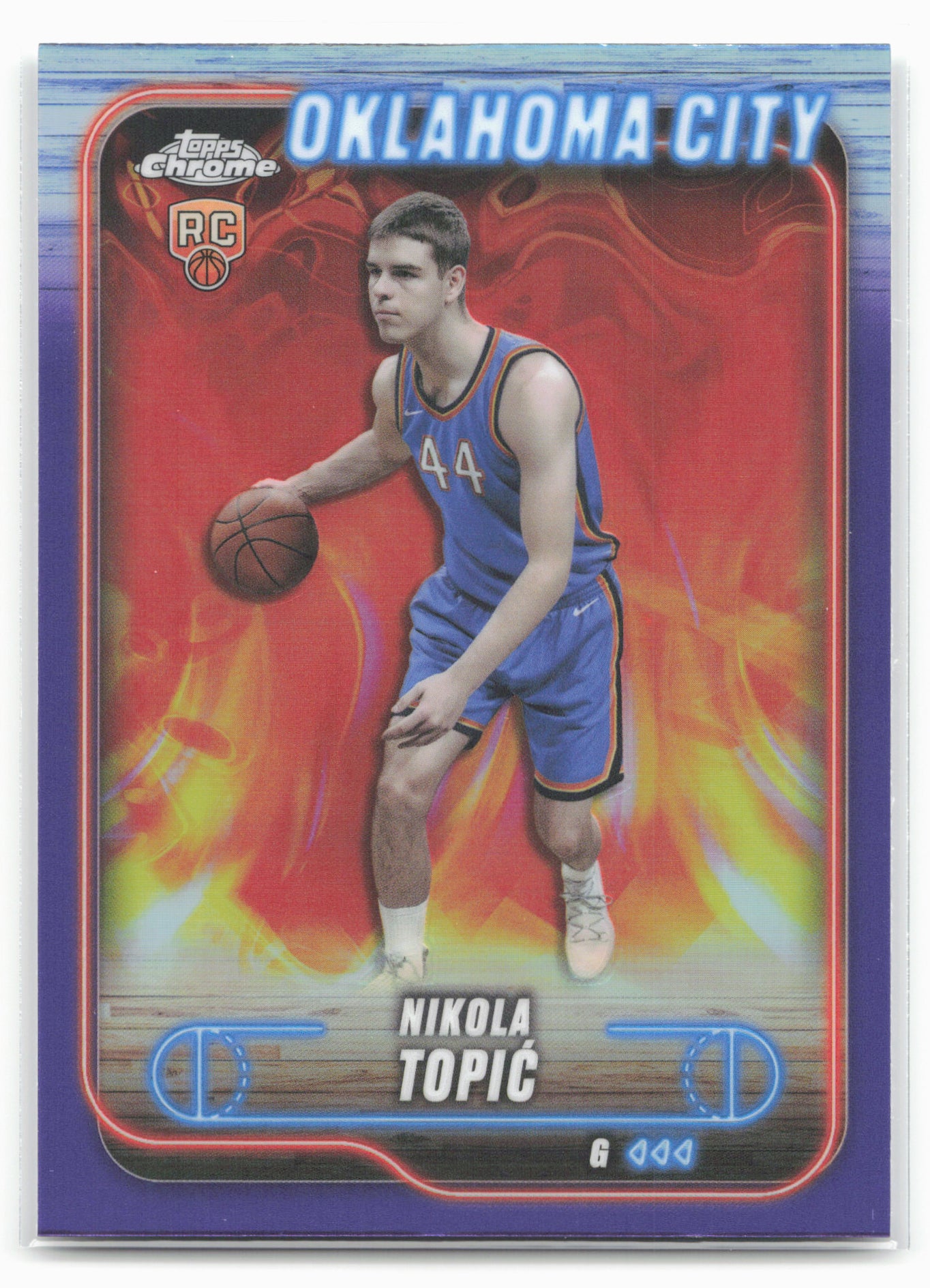 2024-25 Topps Chrome #119 Nikola Topić Purple Refractor 19258