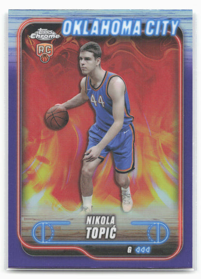 2024-25 Topps Chrome #119 Nikola Topić Purple Refractor 19258