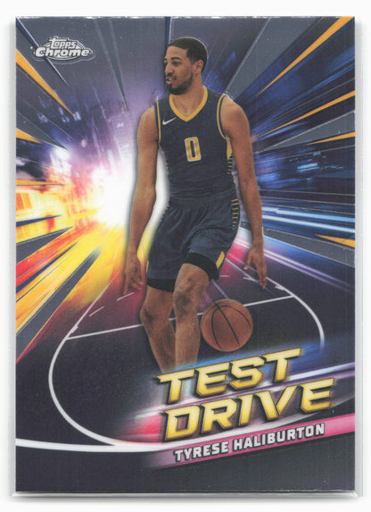 2024-25 Topps Chrome #TD-11 Tyrese Haliburton Test Drive 19266