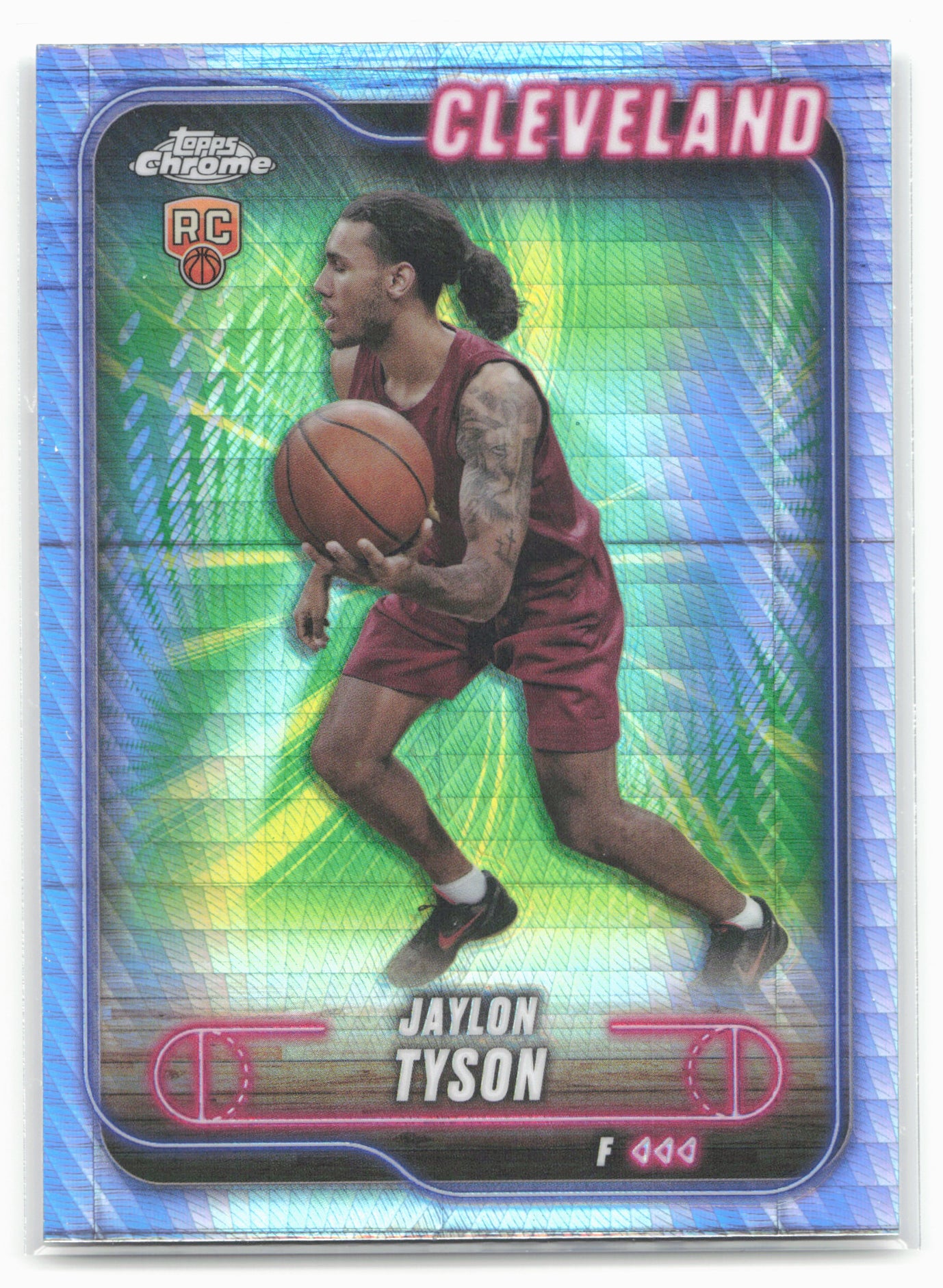 2024-25 Topps Chrome #168 Jaylon Tyson Prism Refractor 19268