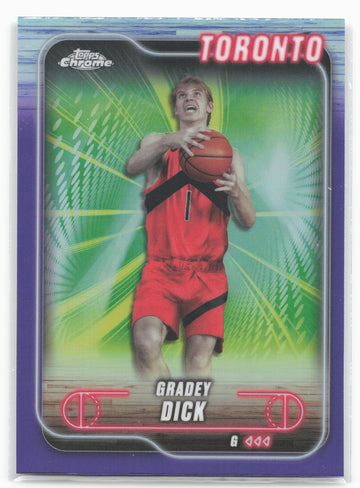 
2024-25 Topps Chrome #92 Gradey Dick Purple Refractor 19271