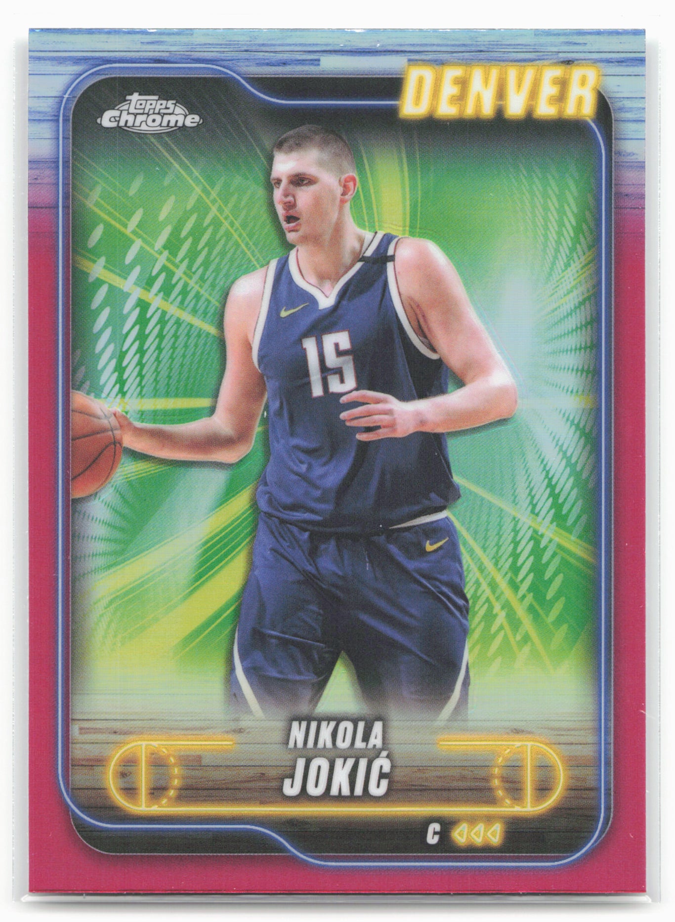 2024-25 Topps Chrome #50 Nikola Jokić Magenta Refractor 19274