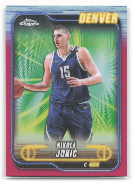 2024-25 Topps Chrome #50 Nikola Jokić Magenta Refractor 19274