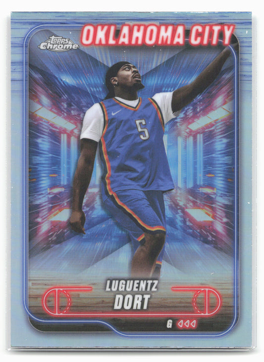 2024-25 Topps Chrome #74 Luguentz Dort Refractor 19275