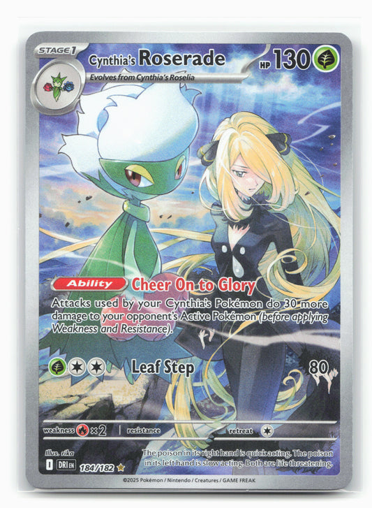 Cynthia's Roserade - 184/182 - SV10: Destined Rivals (DRI)