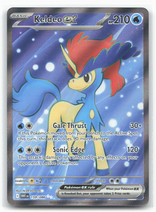 Keldeo ex - 159/086 - SV: White Flare Holo-19309