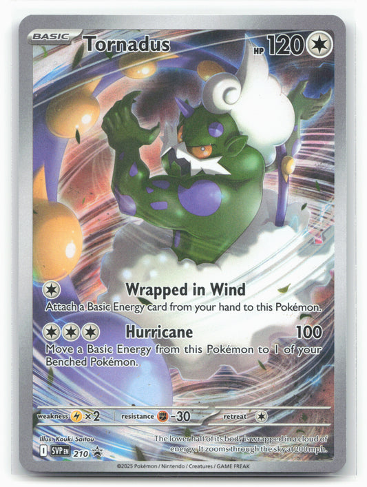 Pokémon TCG Tornadus 210/225 SVP: White Flare Black Star Promo