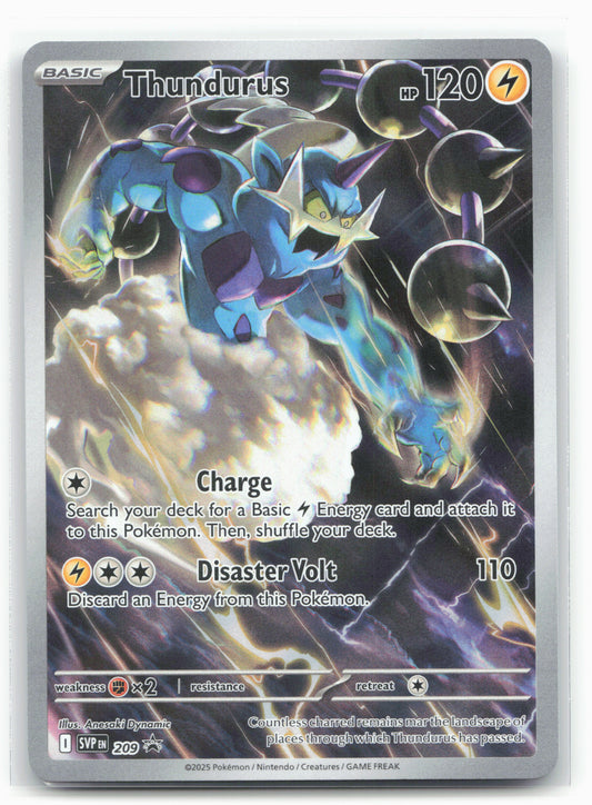 Pokémon TCG Thundurus 209/225 SVP: Black Bolt Promo Holo-19311