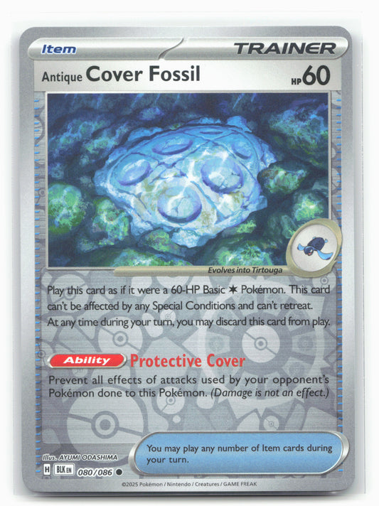 Antique Cover Fossil - 080/086 - Pokémon Black Bolt Holo-19313