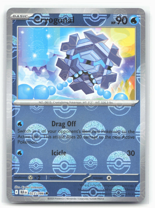 Cryogonal (Poke Ball Reverse Holo) - 027/086 - Black Bolt - Pokémon Holo-19318